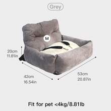 Dog Carrier Car Seat For Dogs & Cats - Travel Carrier With Safety Hook & Buckle, Handheld/Shoulder Strap, Corduroy Fabric, Fits Car Front/Back Seat, Multi-Scene Use (Cafe/Park/Outdoor) - Multicolor - View 18