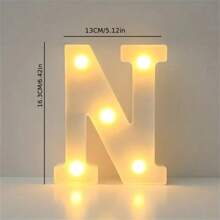 1PC 16cm LED Letter Light, Luminous Letter And Number Night Light, Suitable For Home, Bar, Wedding, Birthday Party Decoration