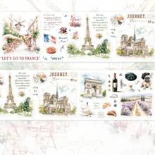 Landscape Washi Decorative Tape, 7.5cm Wide, 2m Long, Suitable For Phone Case Decoration, Item Accent Back To School