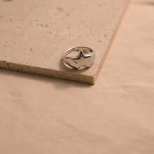 奢华休闲时尚可调节戒指，夸张星形开口戒指，优雅设计