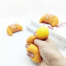 Comida falsa realista tipo "squishies", juguetes antiestrés de queso suave de rebote lento, para regalos de fiestas