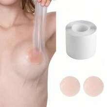 Transparent Breast Tape Fashion Body Boob Push Up Tape Invisible Boobtape Bra For Women Dress Or Clothes Lift Breast,Strapless Invisible Self-Adhesive Breast Cream For Easy Carrying, Lingerie And Lingerie Accessories Anti-Bump Embarrassment,Self-Adhesive Bra Tape For All Clothing Fabric Type