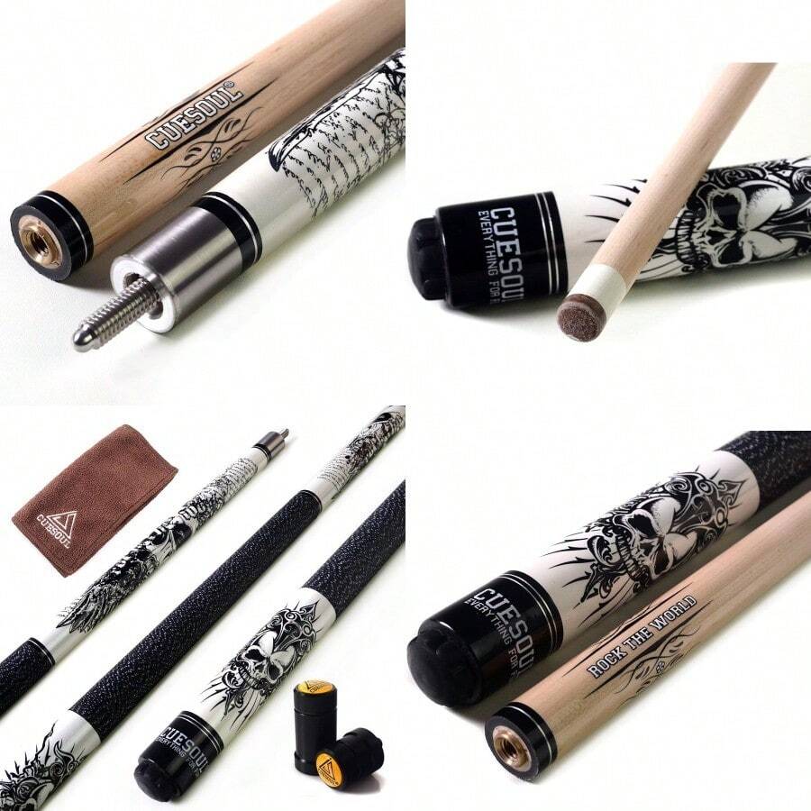 ROCKIN Series 58 19 20 21oz Maple Pool Cue Stick Set