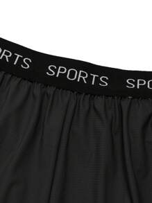 Men's Summer Elastic Waist Casual Sports Woven Shorts With Tucked Towel Waistband