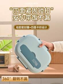 304 Stainless Steel Student Bento Box, New Microwave-Safe Divided Lunch Box, Office Worker Meal Container