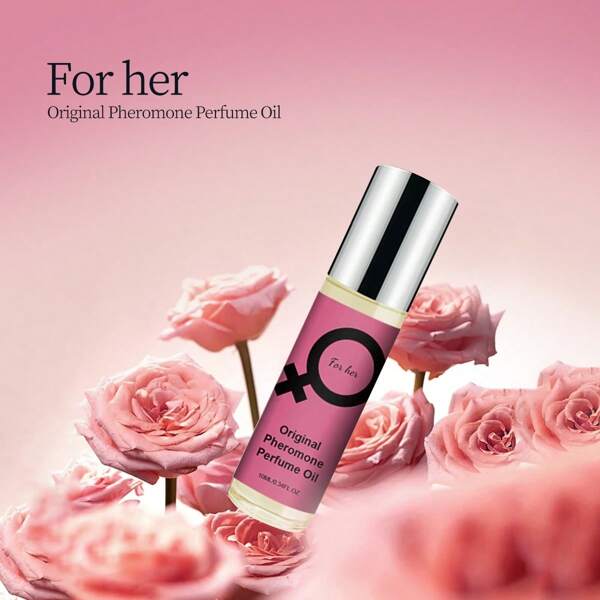 1 pieza * 10 ml Perfume en Roll-on con Feromonas, Fragancia floral para mujeres, de larga duración, imprescindible para citas, pequeño y portátil para llevar, imprescindible para viajes y diversión