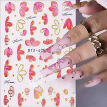 Self-Adhesive Flower Nail Art Decoration, Menstruation Supplies For Women And Girls - 彩色 - 查看 2