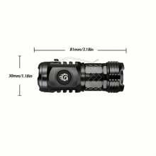 Mini Lanterna Brilhante com 3 lâmpadas LED de alta luminosidade, recarregável via USB, design com clipe, leve e portátil, adequada para uso doméstico, caminhadas noturnas, camping ao ar livre, acessórios de camping