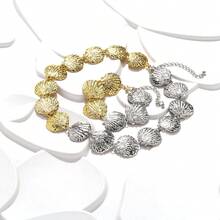 1 Set Beach Style Two-Tone Splice Collar Necklace - New Beach Style Two-color Stitching Clavicle Necklace - View 2