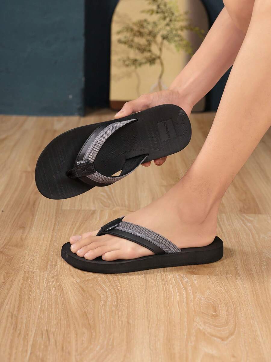 ARRIGO BELLO Mens Sliders Leather Comfortable Slippers Summer Adjust Open Toe Sandals Beach Pool Flip Flops For Outdoor Indoor