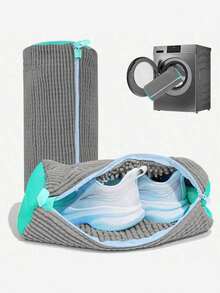 4/2/1pcs Washing Machine Shoe Bags, Travel Shoe Storage Bags, Machine Washable Portable Shoe Bags, Protective Anti-Deformation Shoe Cleaning Bags, Suitable For Sports Shoes, Casual Shoes And All Kinds Of Footwear, Household Cleaning Supplies, Toiletries, Laundry Bags, Shoe Cleaning Bags, Shoe Accessories, Shoe Cleaning And Protection Bags, Valentine's Day Gift - Grey - View 13