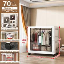 Simple Storage Cabinet, Clothing Storage Closet, Clothes Cabinet, Plastic Household Foldable - White - View 12