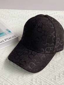 1 buc. Literă jacquard pentru femei cu șapcă de baseball cu sigla M cu strasuri, la modă, ocazională, versatilă, potrivită pentru purtarea de zi cu zi