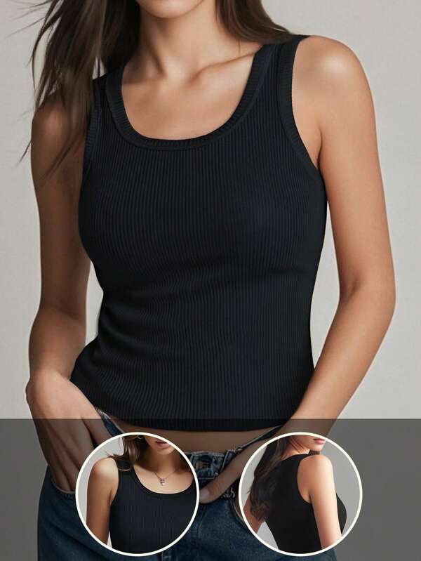 قطعة واحدة ملابس نسائية صيفية كبسولة ذات لون كتان بدون أكمام سهلة الإرتداء، متوسطة الإطالة مناسبة للصيف