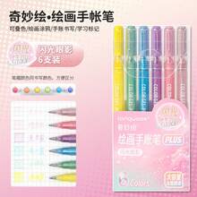An 8-Box Set Of Highlighter Pens With Shiny And Vivid Colors. They Are Suitable For Taking Notes, Creating Bullet Journals, DIY Projects Of Various Items, And Can Be Used In Multiple Scenarios, Such As For Painting, Making Postcards, Writing Blessings On Greeting Cards. They Are Also Great As Gifts.
