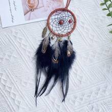 1pc Minimalist Vintage Style Dream Catcher Car Hanging Decor, Creative Car Interior Accessory