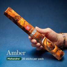 [Mahendra 香棒] 20 根香棒，Mahendra - 薰衣草、檀香、莲花、麝香、白鼠尾草、夜皇后、茉莉、广藿香、椰子、蜂蜜、金雨等 - 非常适合瑜伽、冥想、空气清新、祈祷和家居香氛 - 彩色 - 查看 20