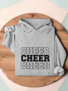 Cheer Hoodie, Game Day Hoodies, Cheering, Cheerleader Gift, Cheering Team Hoodie, Cheer Life, Cheerleading, Cheer Mom. TTD-1757H - Grey - View 1