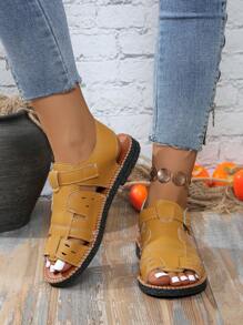 2025 Summer New Kids Braided Open Toe Roman Sandals, Non-Slip Princess Shoes, Fashion & Versatile Casual Beach Sandals For Teenagers