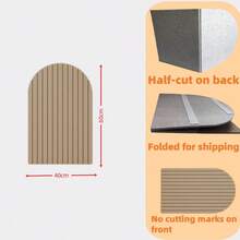 1pc Bohemian-Style Creative Wall Sticker, Nordic Minimalist Geometric Pattern, Arch-Shaped Decorative Background Wall Covering, Suitable For Bedroom, Living Room, Office, Classroom - Felt Bulletin Board, Photo Display, Memo Board Wallpaper Wall Paper Wall Stickers Room Decor Wall Decor Personalised Stickers - Multicolor - View 8