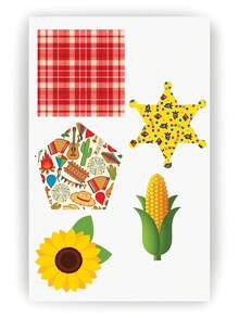 Sticker For June Festival Clothing Patchwork Patch Does Not Damage The June Festival Clothing In Cloth Guitar Bonfire - MODEL 2 - View 3