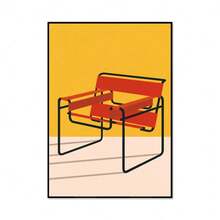 1 tấm áp phích nghệ thuật treo tường Khung tùy chọn Tranh in Bauhaus cổ điển, Áp phích triển lãm ghế Breuer Wassily, Trang trí văn phòng Scandinavia trừu tượng tối giản, Ý tưởng quà tặng, Không khung - Nhiều màu - Xem 23