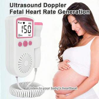 1 Pc Fetal Heart Meter Home Doppler Ultrasound Pregnant Women Handheld Convenient Fetal Fetal Movement Stethoscope Fetal Heart Monitor