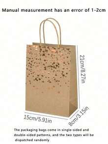 12 piezas Bolsas de regalo de papel kraft de colores múltiples con asas, adecuadas para regalos de cumpleaños, suministros para fiestas, bodas, recuerdos de fiestas, bolsas de regalo de Halloween, bolsas de regalo de Acción de Gracias, bolsas de regalo, bolsas de regalo de carnaval de otoño, embalaje de regalos del Día del Maestro, decoraciones de otoño, bolsas de regalo de Navidad, papel de regalo de Navidad, bolsas de regalo de Navidad, bolsas de regalo de fiestas, bolsas de regalo de despedida de soltero. - Caqui - Ver 7