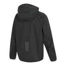Adidas Men's Spring New Sporty Casual Simple Loose Thin Hooded Jacket JI8658 - Black - View 10