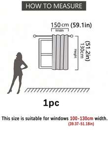 1 件装家用卧室客厅便携式防尘窗帘，金属裂纹图案优雅遮光窗帘 - 深灰色 - 查看 24