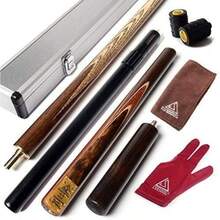 57 Handcraft 3 4 Jointed Snooker Cue With Mini Butt End Extension Packed In Aluminium Cue Case D303 - D303 - View 2