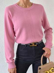 Bamboo Yuan Fashion Women's Long Sleeve Modal Blouse With Detail Thick Design Winter - Pink - View 1