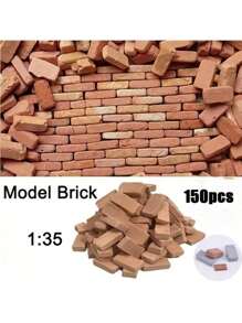 50/150pcs Miniature Sand Table Three-Dimensional Model Landscape Building Blocks Portable Simulation Bricks For Hobbyists & Educational Engineering Skills