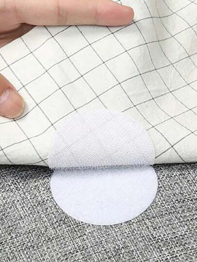 10pcs Round Sofa Floor Protector Pads, Hook And Loop Suitable For Bedroom, Kitchen, Living Room And More