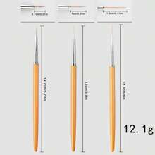 3 pezzi penna per pittura dorata, penna a linea sottile ultra-fine per pittura professionale, pennarello per colorare, pennello per arte di unghie, pennello, penna per arte pittorica