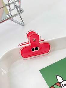 1/3/5pcs Cute Cartoon Big Eye Acrylic Clips, Waterproof Food Storage Bag Sealer, Durable Organizer Clips For Notes, Exams, Office Documents, Books, Kitchen Accessories