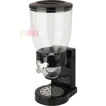 Dispensador de cereales, contenedor para almacenar dulces, dispensador de alimentos frescos y secos, contenedor para alimentos secos, caja de almacenamiento de cocina que ahorra espacio, frasco de exhibición de alimentos, dispensador de frascos de alimentos, dispensador de alimentos secos, frasco para almacenar cereales, cereal a prueba de humedad, buen sellado, gran capacidad, perilla de encimera, artículos para el hogar, accesorios de cocina, adecuado para dulces, nueces, arroz, cereales, bocadillos, etc. (negro) - Negro - Ver 10