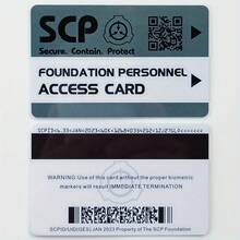 1pc Id Keycard With Scp Foundation Logo, Special Containment Procedures, Access Grade Card For Cosplay, Christmas, Hallo School Supplies, Back To School - Multicolor - View 19