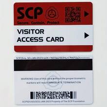 1pc Id Keycard With Scp Foundation Logo, Special Containment Procedures, Access Grade Card For Cosplay, Christmas, Hallo School Supplies, Back To School - Multicolor - View 15