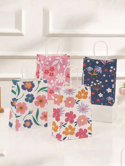 10pcs/5pcs/1pc Medium Size Gift Bags (Approx. 21cm), Suitable For Easter, Birthday, Bridal Shower, Wedding, Baby Shower, Mother's Day, Back To School And Other Holiday Parties