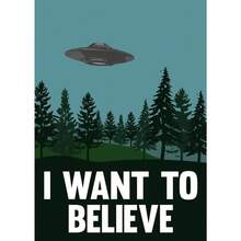 1PC Poster hiện đại TÔI MUỐN TIN TƯỞNG Tranh Canvas Người ngoài hành tinh UFO In HD Tv Chơi Nghệ thuật treo tường Hình ảnh cho Phòng khách Phòng ngủ Quầy bar Trang trí nhà Khung tùy chọn - Nhiều màu - Xem 50