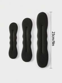 3pcs/Set Soft Sponge Hair Bun Maker, Classic No-Damage Hair Styling Tool, Slouchy Bun Shaper, Fluffy Chignon Maker, Hair Accessories For Girls, Everyday Use