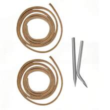 1 pieza Set de reparación de correa de guante de béisbol/sóftbol, kit de reparación rápida de correa de guante, que incluye agujas de correa para guantes de receptor, fácil de usar, de alta calidad sintético, múltiples colores