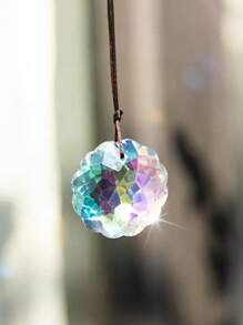 1 pieza de atrapanueves en forma de corazón con cristales, colgante de luz solar colorido, decoración para ventana de dormitorio, decoración de hogar arcoíris