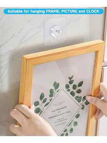 8pcs/15pcs/20pcs Picture Frame Hanging Tool - Nail-Free Wall Hanging Nails, Photo Album Frame Wall Hanging Hooks