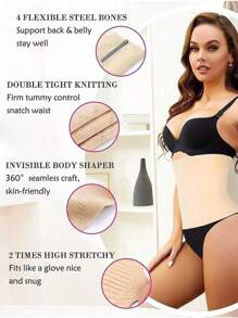 1pc Waist Trainer Cincher Belt, Body Shaper Waist Trimmer For Sports & Yoga, Figure Slimming