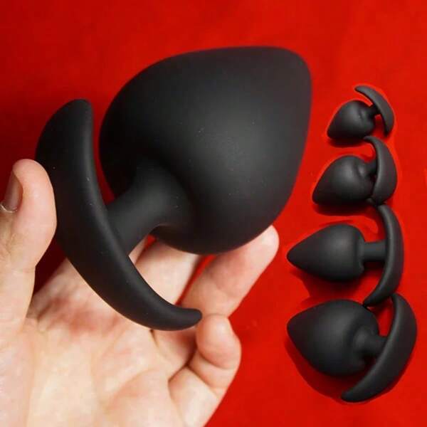 4sizes Silicone Anal Sexy Sex Toys Dilator,Wearable Dildo But Butt Plugs For All Day,Ass Anus Expansion, Anchor Analplug Buttplug ﻿