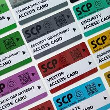 1pc Id Keycard With Scp Foundation Logo, Special Containment Procedures, Access Grade Card For Cosplay, Christmas, Hallo School Supplies, Back To School - Multicolor - View 3