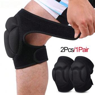 抗冲击泡沫护膝，防滑设计，适用于足球、篮球、排球、滑冰、舞蹈、跪姿保护、健身和轮滑运动、健身房配件、膝盖支撑