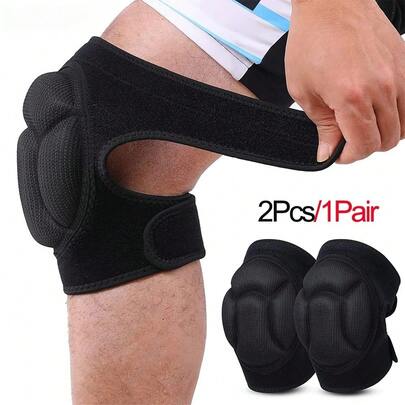 抗冲击泡沫护膝，防滑设计，适用于足球、篮球、排球、滑冰、舞蹈、跪姿保护、健身和轮滑运动、健身房配件、膝盖支撑